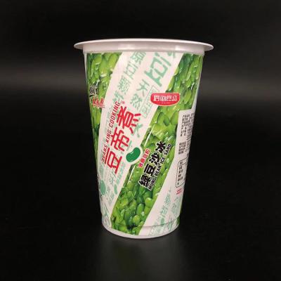 China 330cc Injection Disposable Custom Printed Yogurt Cups Packaging For Sauce for sale