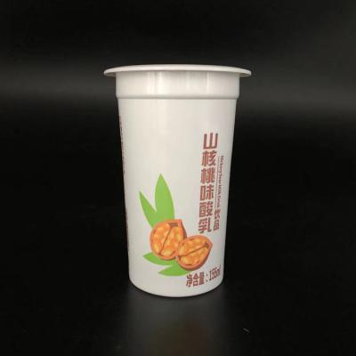 China 150ml Disposable Plastic Beverage Yogurt pp Cup with Logo Printing for sale