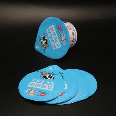 China 101mm Precut Aluminum Yogurt Foil Lid PP Lacquer Easy Peel For Beverage for sale