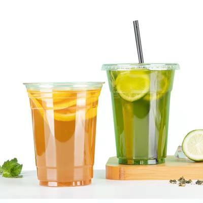 China 16oz Custom Disposable Plastic Cups With Dome Lids With Hole PP Odorless for sale