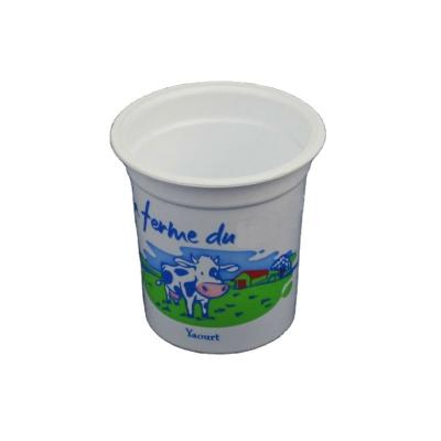 China 155ml PP Plastic Ice Cream Cup 66mm Round Shape Microwavable for sale