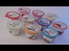 125ml ice cream container with foil lid plastic yogurt cup