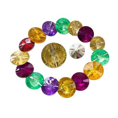 China wholesale cheap price Round crystal rhinestone Acrylic Buttons for garment for sale