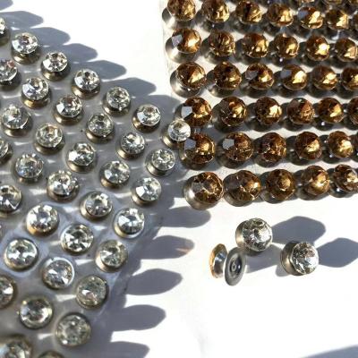 China 2021 wholesale glass stone jeans rivet LTC rhinestone strass rivet for leather for sale