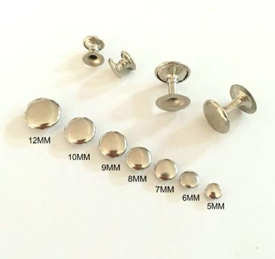 China wholesale double cap single cap cheap metal jeans rivet for shoes bag clothing for sale