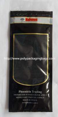China Cigar Humidor Bags With Gravure Printing Cigar Moisturizing Pouch Cigar Humidority Bags Ziplock Cigar Humidor Bag for sale