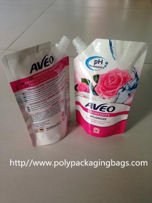Китай Прокатанные Spouted мешки упаковывая поли сумки для молока сои стоят вверх мешок Spout продается