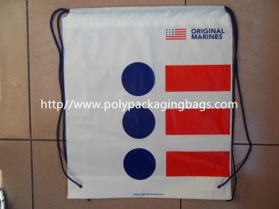 China Travel Size Plastic Bags Waterproof Drawstring Backpack Promotional for sale
