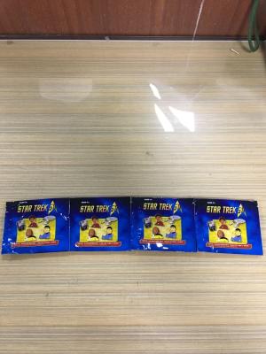 China Blue Aluminium Foil Packaging Bags Glossy Colorful Printing Three Side Seal Foil Toys Bag for sale