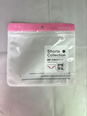 China PE High Transparent Foil Ziplock Bags Bra Body Underwear Self - Styled Clothing Bag for sale