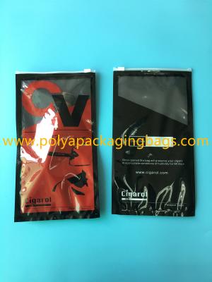 China Classic Cigar Humidor Bags With Zipper Head , Plastic Cigar Bags Cigar Packaging Bags for sale