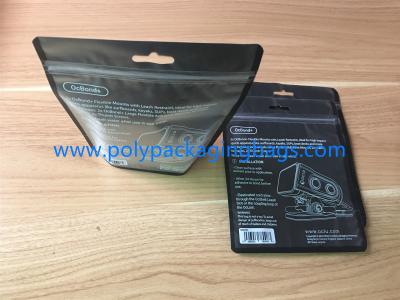 China OPP Matte Composite Zipper Bag For Daily Necessities Packaging Front Matte  ,  Black Printing Behind for sale