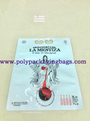 中国 ジュースの液体包装のPE 1.5Lは口/栓が付いている袋の上に立つ 販売のため