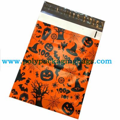 China Alloween Or Pumpkin Self - Adhesive Poly Courier Bag for sale