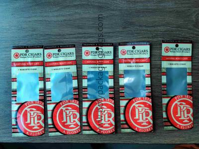 China Ziplock Plastic Sponge Layer Travelling Humidor Cigar Bags for sale