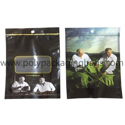China Custom Tobacco Accessories Cigar Humidor Plastic Bag Cigar Humidity Bag With Zip Lock for sale