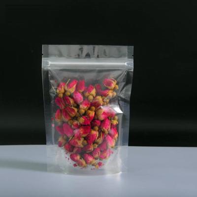 China Recyclable CPP Clear Plastic Zipper Bag With Tear Notch for sale
