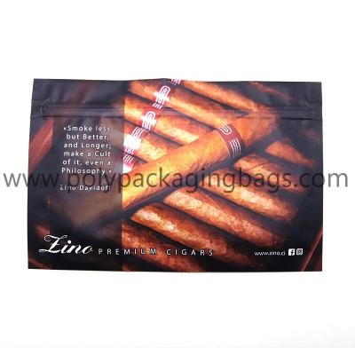 China Customized Logo Sealable Plastic Tobacco Cigar Bags With Sponge Layer for sale