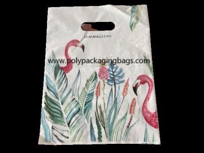 China 22×29cm Thickness 0.08mm LDPE Die Cut Handle Bag for sale