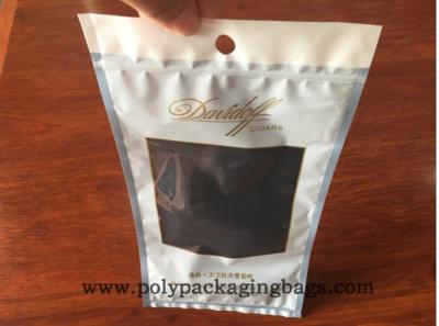 China Custom Printing 4x6 5g 10g 100gr Cigar Rolling Tobacco Leaf Packaging Bag With Ziplock Clear Window for sale