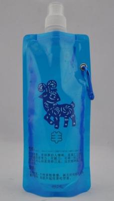 China El bolso de la botella de agua de 16 onzas se levanta la bolsa con el canalón en el ANIMAL DOMÉSTICO/el nilón/LDPE en venta