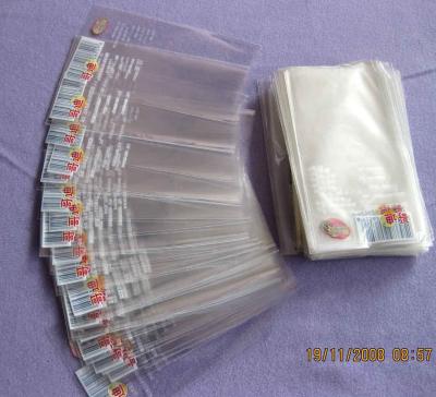 China O violoncelo Resealable dos sacos de plástico altos da transparência BOPP ensaca para artigos pequenos à venda
