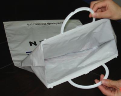 Китай Белая пластичная хозяйственная сумка продается