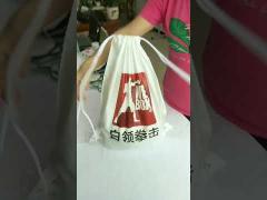 Recycled Double Ropes Promotional Drawstring Backpacks