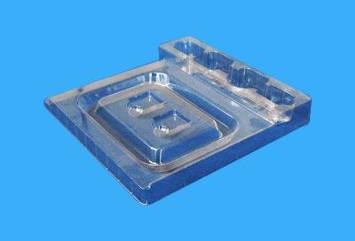 China Electronic blister tray packaging plastic Rectangular Clear Customized for sale
