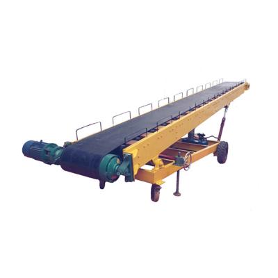China Mobile Electric Lifting Belt Conveyor Loading Unloading Anti Skid Climbing for sale
