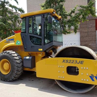 China XCMG usado 22 toneladas de rolo de estrada vibratório XS223JE do único cilindro à venda