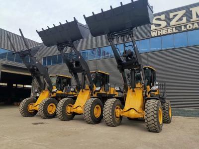 China 4 Wheel 2200rpm 5 Ton Wheel Loader With 3m3 Bucket SZM956L for sale