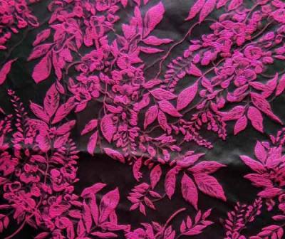 China Upholstery Fabric Jacquard Yarn-dyed Leaves H/R 25.0cm 340T/100% P/150gsm for sale