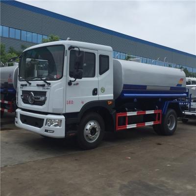 China Stainless Steel 190HP Water Tanker Truck , 90km/H Dongfeng Water Truck for sale