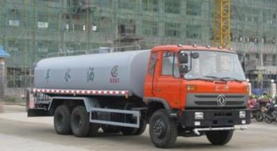 China Dongfeng 6x4 20000L 210hp Water Bowser Truck Double Back Bridge for sale
