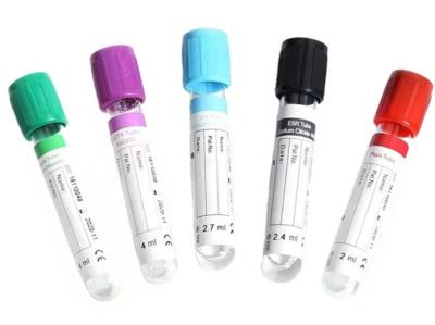 Chine Disposable Medical PET Vacuum Blood Collection Tube Multiple 13*75mm 16*100mm à vendre