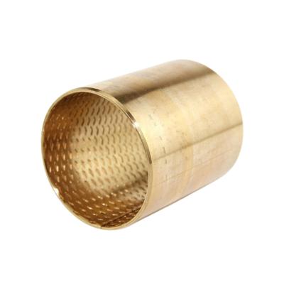 China High Load Capacity Bronze Sleeve Bushings Made Of CuSn8 With Lubrication Indents for sale