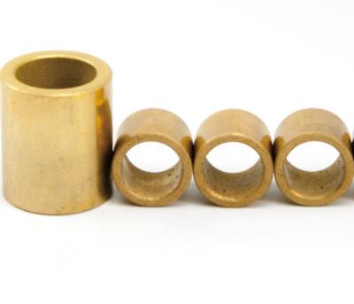 China sintered self-lubrication graphite impregnated flanged oilite bronze bushings for sale