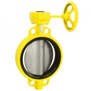 China Locking Lever Handle Butterfly Valve Bushing Fiberglass And 316 Stainless Steel With TFE Lining for sale