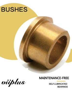 China Powder metallurgy plain bearing | Sintered Bronze Bushings Guide Sleeve For Butterfly Valves , DN A50 DIN for sale