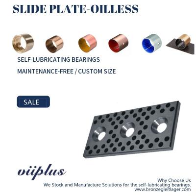 China S45C Oilless Slide Plate , Self Lube Wear Plates Special Steel Graphite for sale