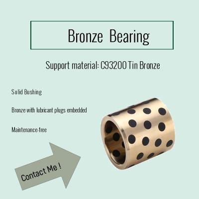 China CuAl10Ni C95500 Bronze Bearings One-Stop， graphite plugged, china supplier for sale