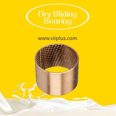 China Steel Copper Plated Or Tin Plated Dry Sliding Bearing Bushings CuPb10Sn10 Material for sale