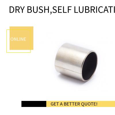 China LBM Dry Bush, Self Lubricating Steel Bushings Sliding Plain Sleeve Bearing for sale