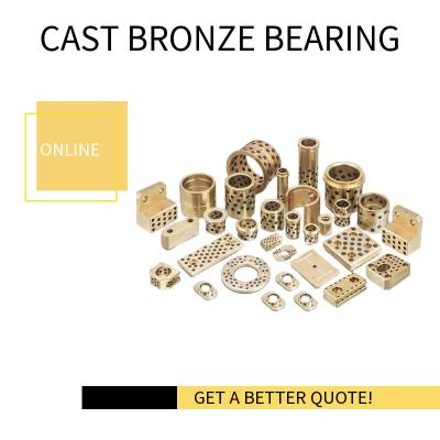 China Extra Heavy Duty, High Strength Alloy Cast Bronze Inch Bearings With Embedded Solid Lubricant Oiles for sale