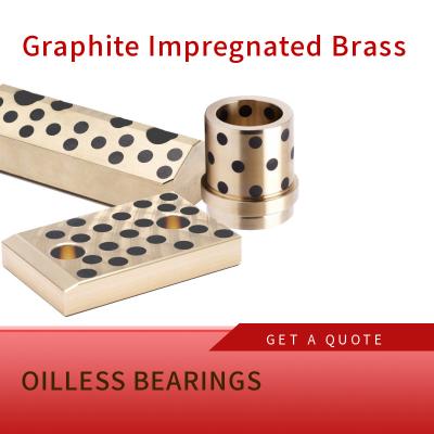 China Graphite Impregnated Brass Oil Free Bushing - Brass Alloy, Straight (MPBZ10-15) for sale