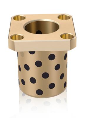 China Oilless MPTSZ25 Square Bronze Flanged Sleeve Bearings Selflubricating for sale