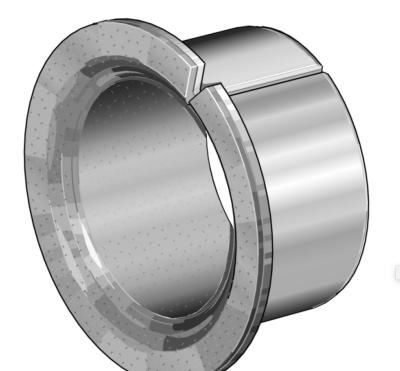 China Flywheel Self Lubricating Carton Steel Polymer Plain Bearings Tin Plating for sale