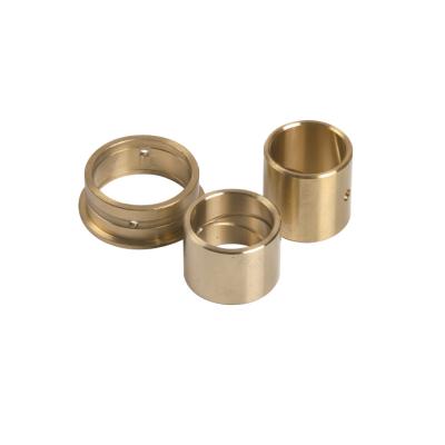 China Precision Flanged Groove Cast Bronze Bushings Spiral Inside Groove Bearings for sale