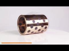 Graphite Oilless Bronze Bushing Solid Lubricant Embedded